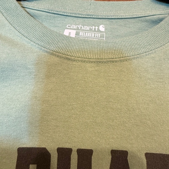 Carhartt Men's Mint Green Short Sleeve Tee SZ Small - Picture 10 of 14